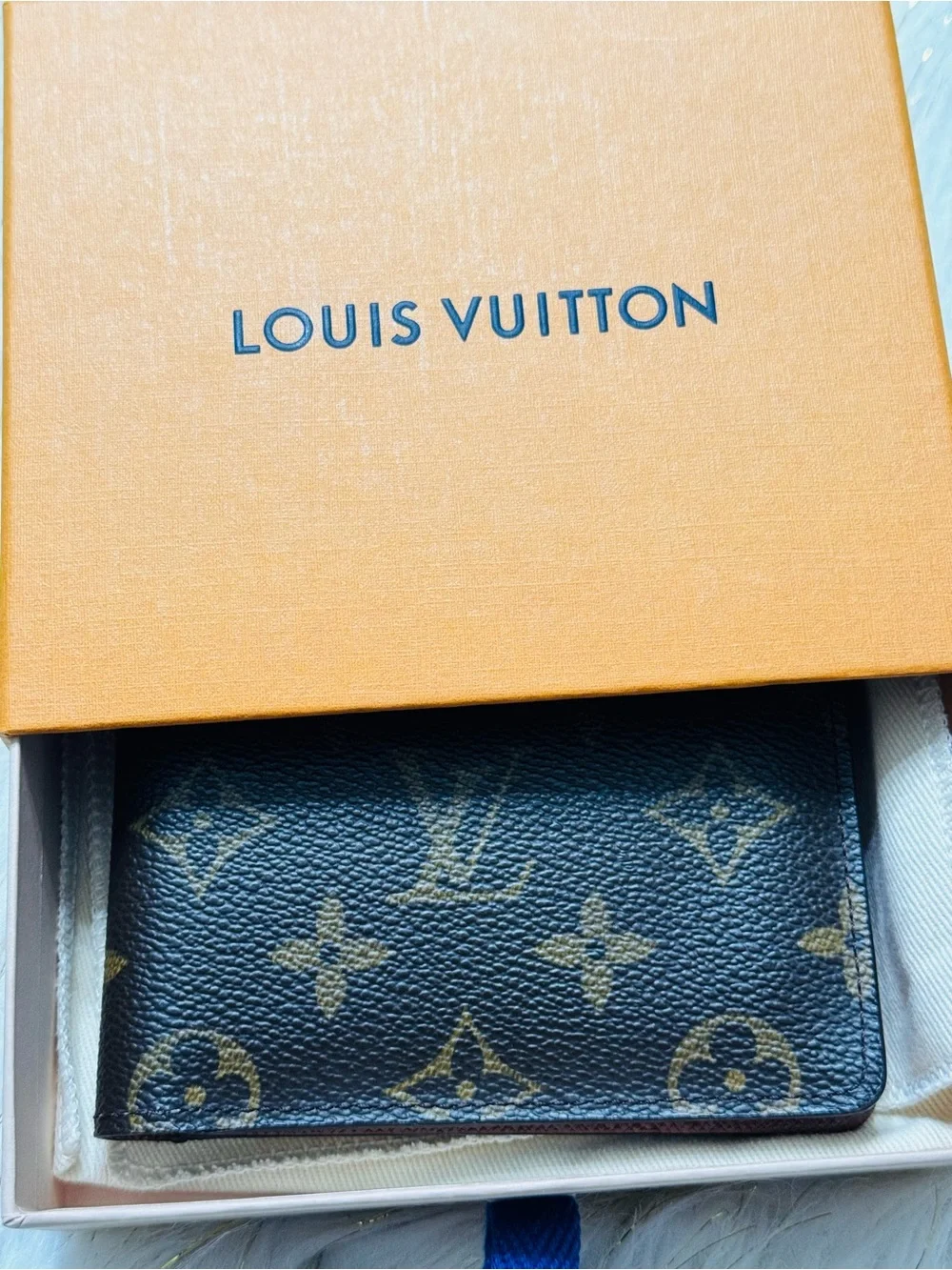 Louis Vuitton Multiple Bifold Mens wallet Mono with duster